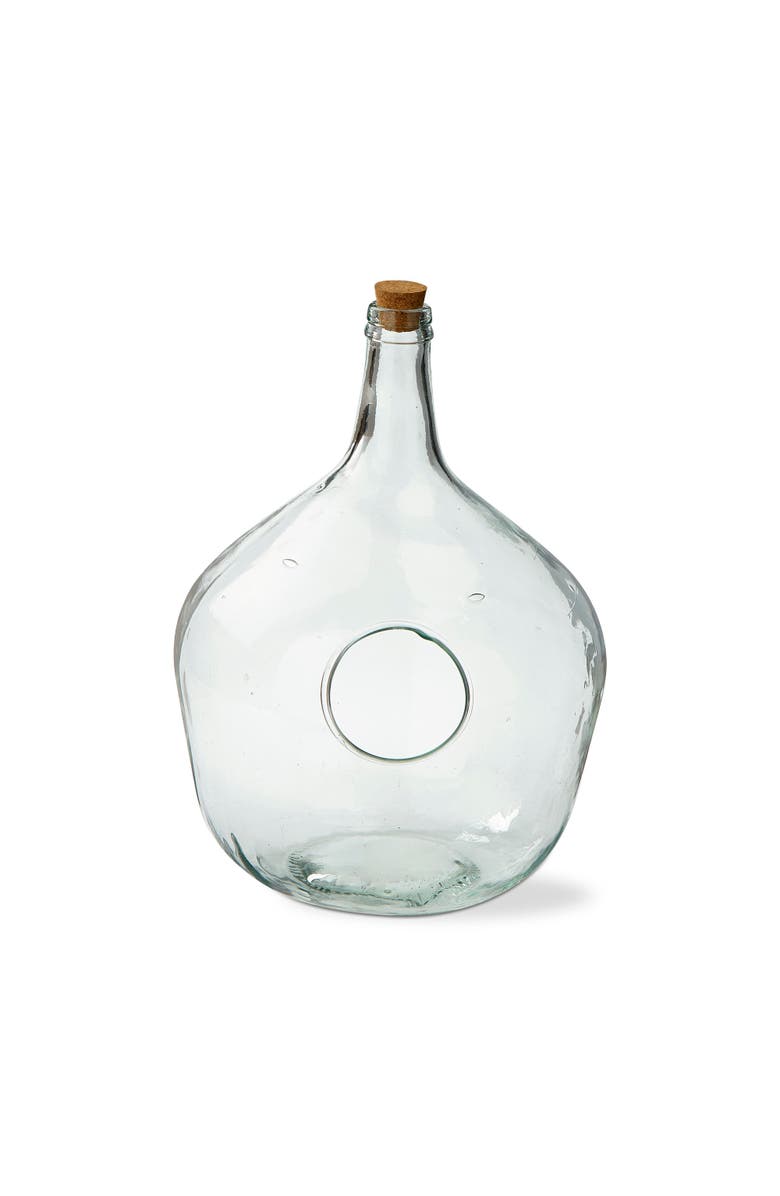 tag Large Recycled Glass Terrarium Decorative Garden Planter, Main, color, Clear