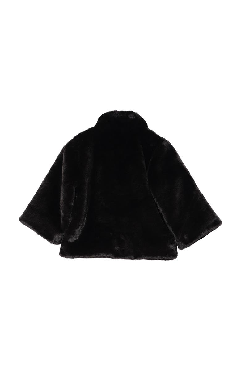 Echo Sheared Mink Faux Fur Jacket, Alternate, color, Black