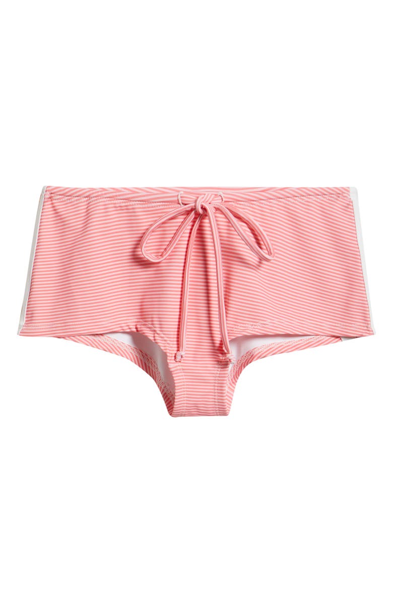 Bella Venice Belle Shortie Bikini Bottoms, Alternate, color, Pink Stripe