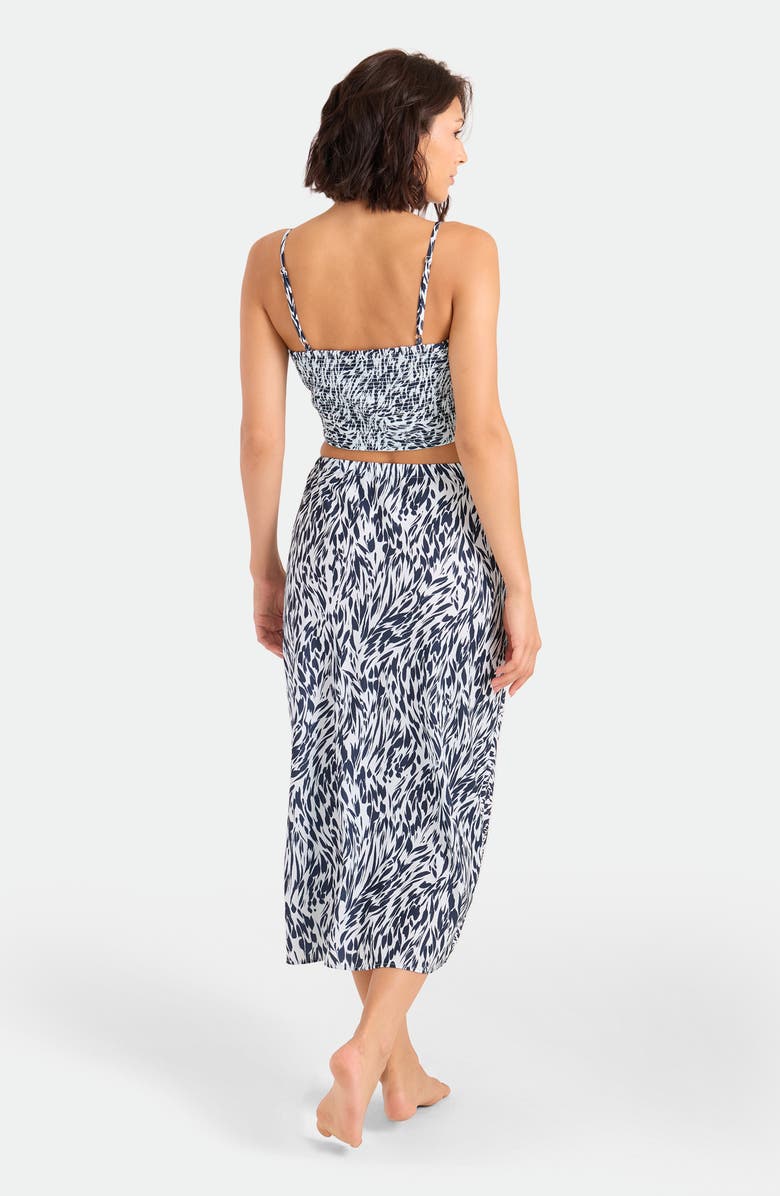 Volcom Coco Ho Sandy Cover-Up Skirt, Alternate, color, Blue Drift