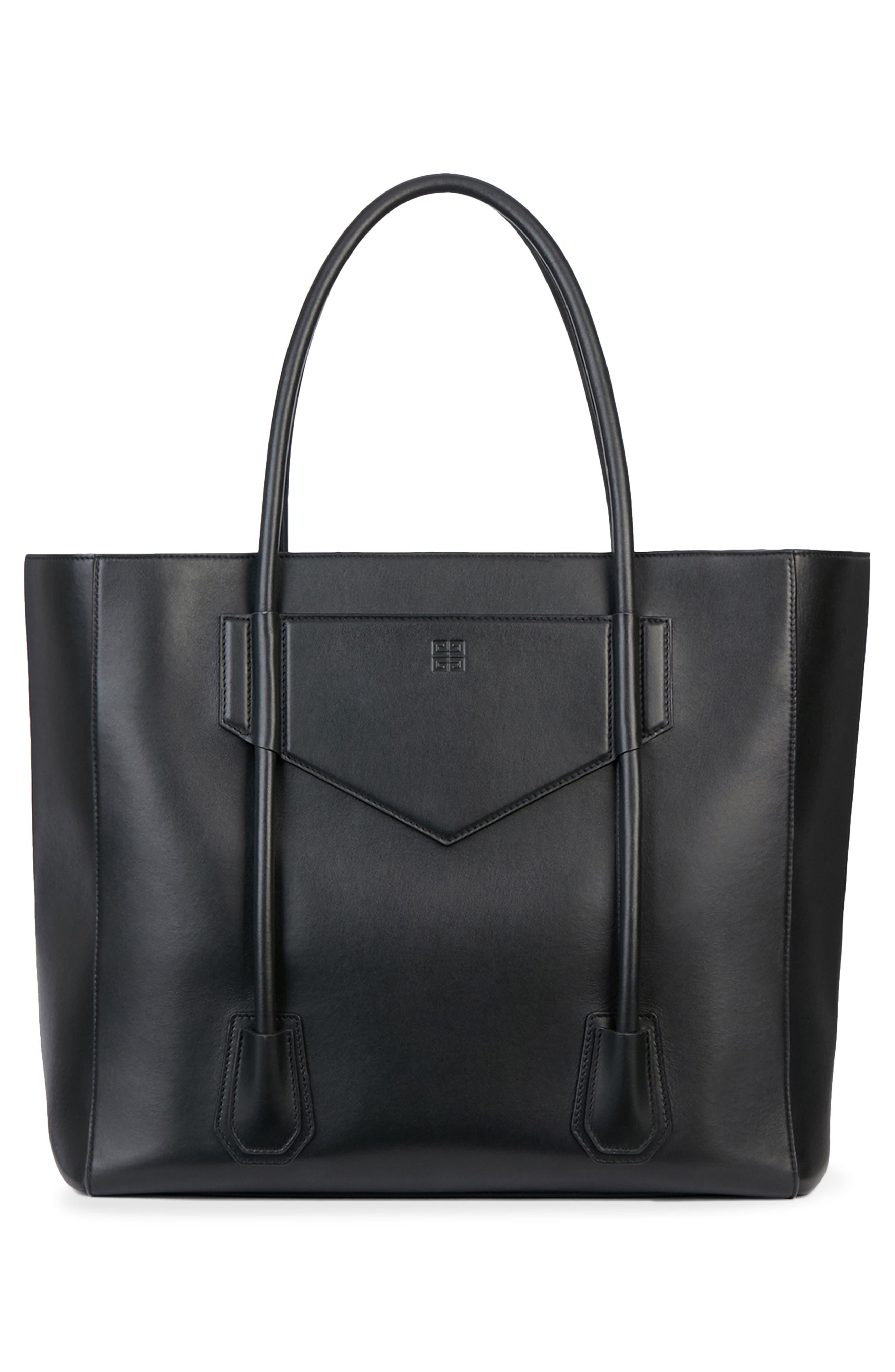 Givenchy Antigona Lock Soft Leather Tote, Alternate, color, 