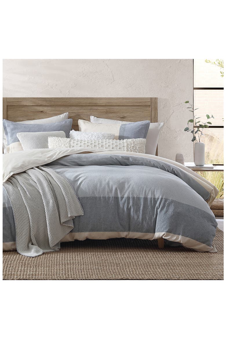 Colorblock Comforter & Shams Set, Alternate, color, BLUE