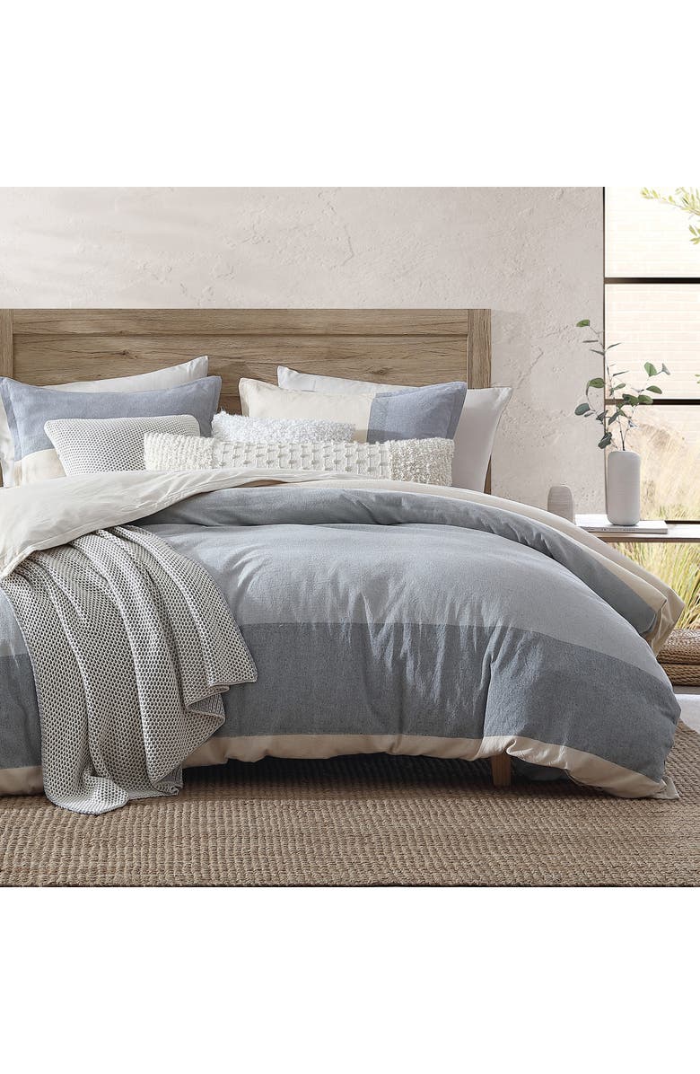 DKNY Pure Colorblock Comforter & Shams Set, Alternate, color, Blue