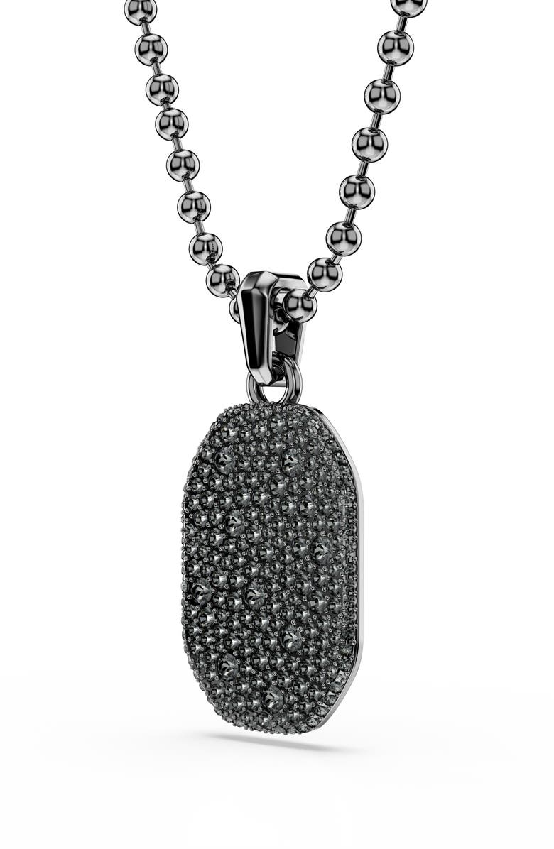Swarovski Dextera Crystal Pendant Necklace, Alternate, color, Black