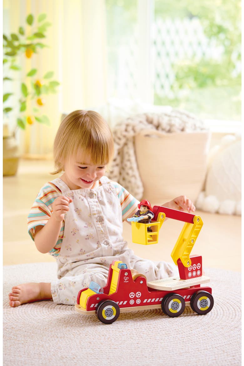 Siren & Lights Toy Fire Truck, Alternate, color, MULTIPLECOLOR