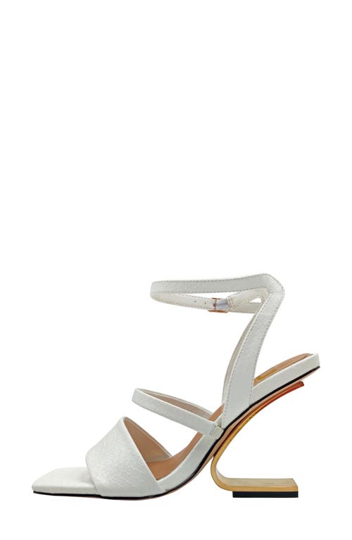 Ninety Union Priva Ankle Strap Sandal In White