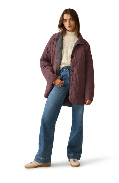 Faherty Horizon Series Quilted Jacket In Huckleberry
