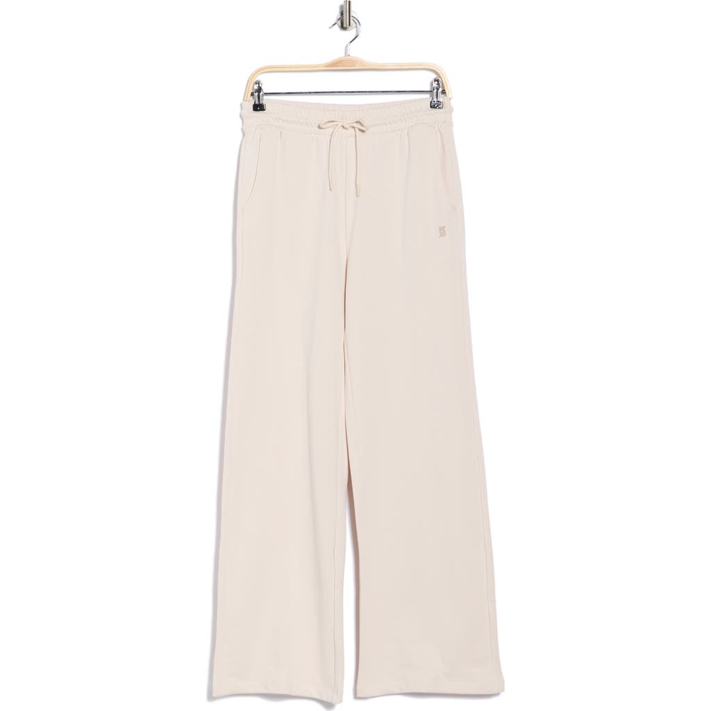 Faith Connexion French Terry Wide Leg Pants In White