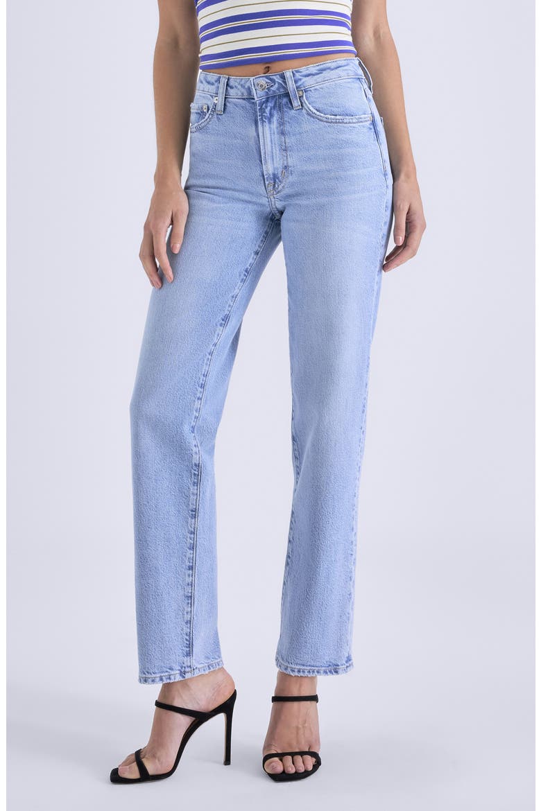 Aleks Ankle Straight Leg Jeans, Main, color, AEGEAN