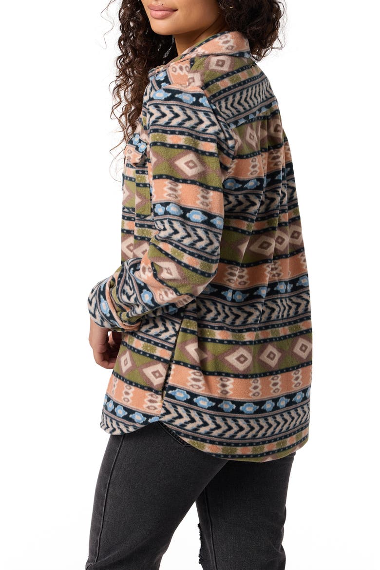 Zuma Print Superfleece Shirt Jacket, Alternate, color, MARTINI OLIVE