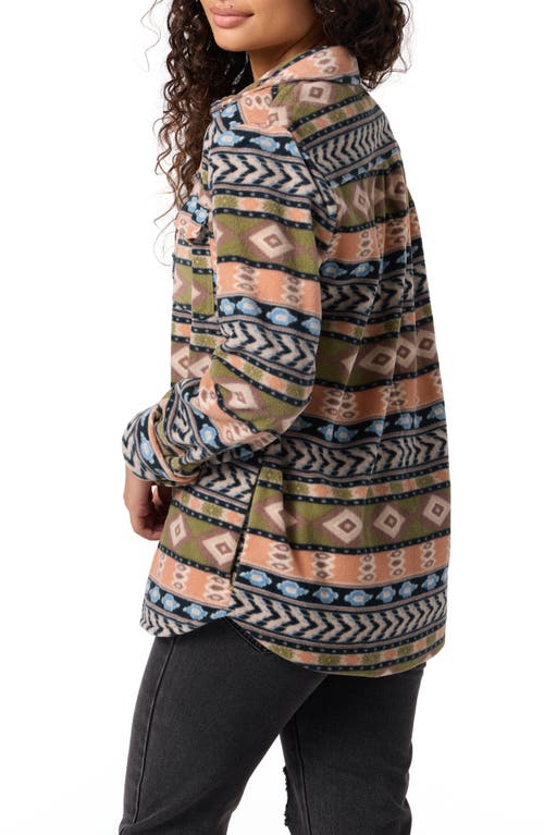 O'neill Zuma Print Superfleece Shirt Jacket In Multi
