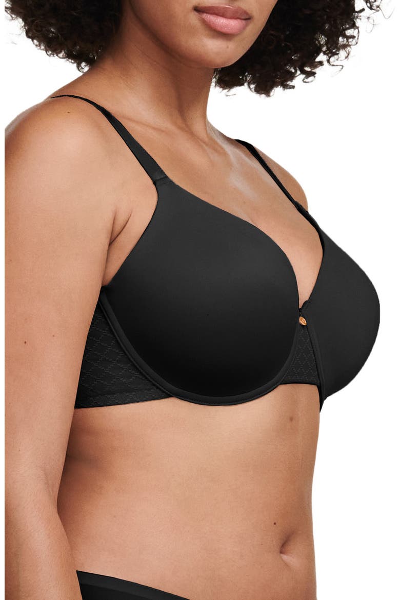 Norah Chic Underwire T-Shirt Bra, Alternate, color, BLACK
