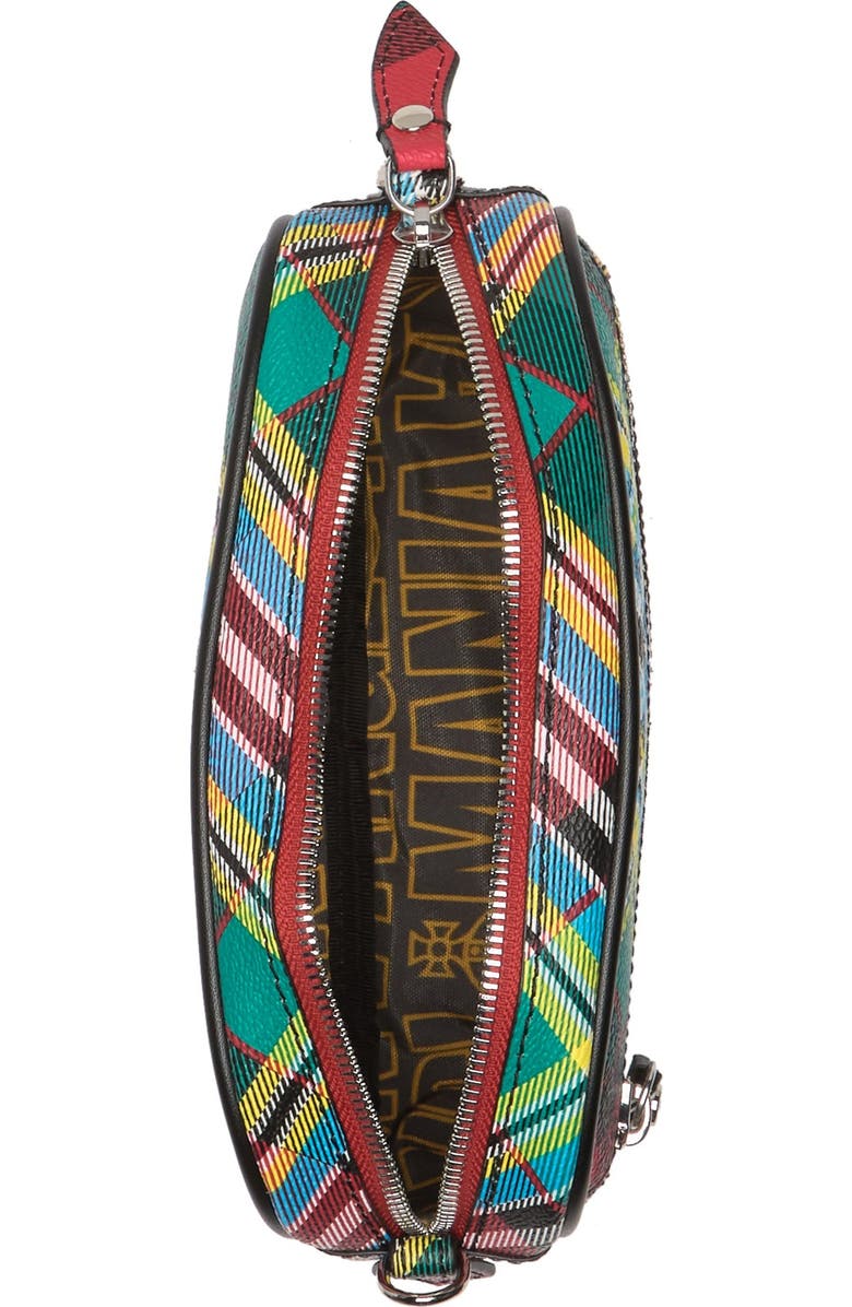 Vivienne Westwood Shuka Tartan Crossbody Bag, Alternate, color,