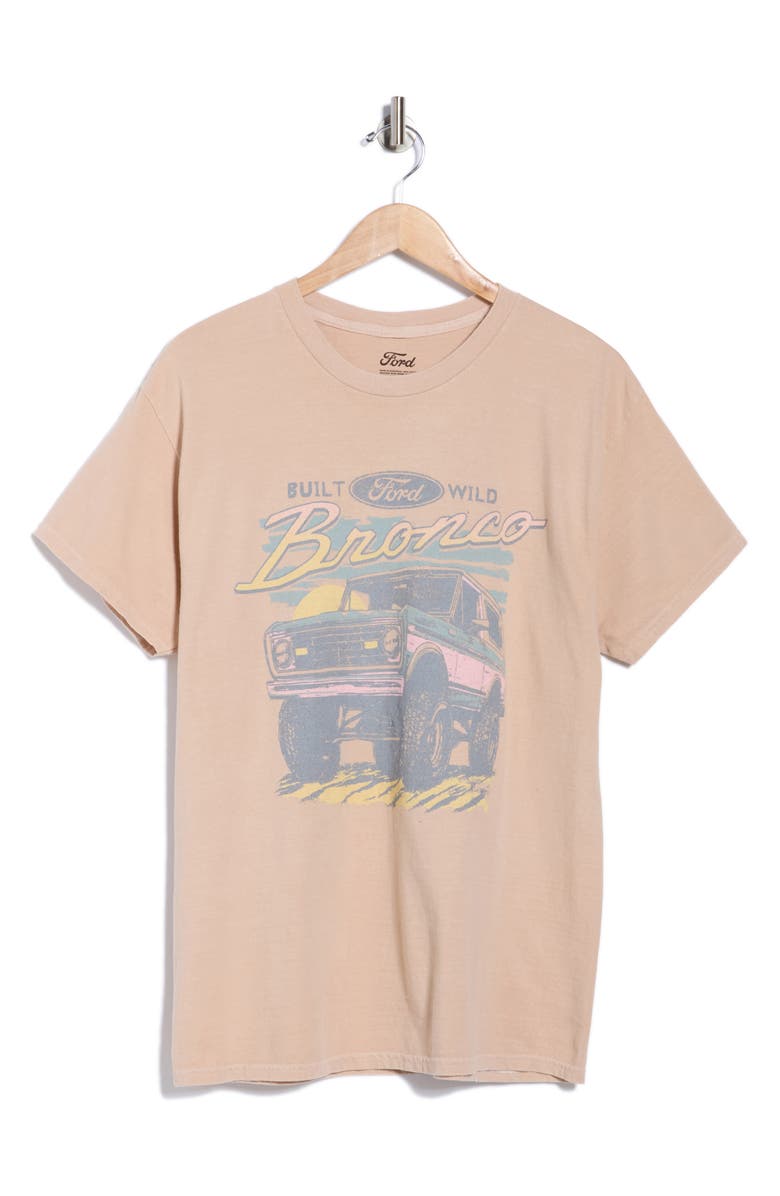 Merch Traffic Ford Bronco Graphic T-Shirt, Alternate, color, Sand Pigment Dye