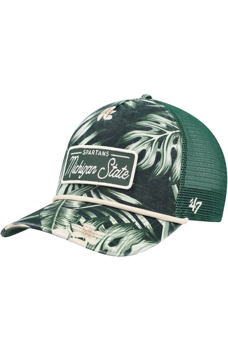 '47 Men's '47 Green Michigan State Spartans Tropicalia Hitch Adjustable Hat, Main, color, Green
