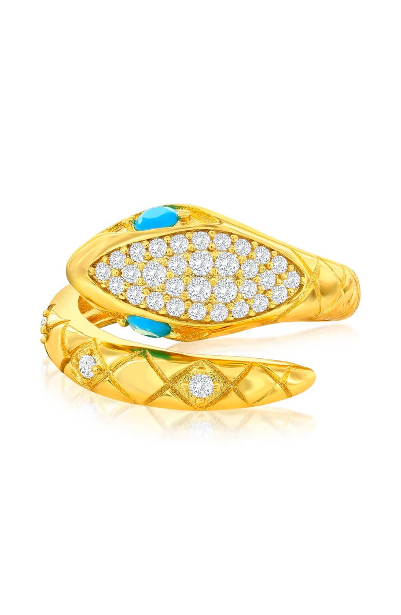 Donatello Gian Gold-Tone Snake Ring, Main, color, 