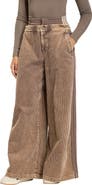 adidas Originals Side Stripe Corduroy Wide Leg Pants