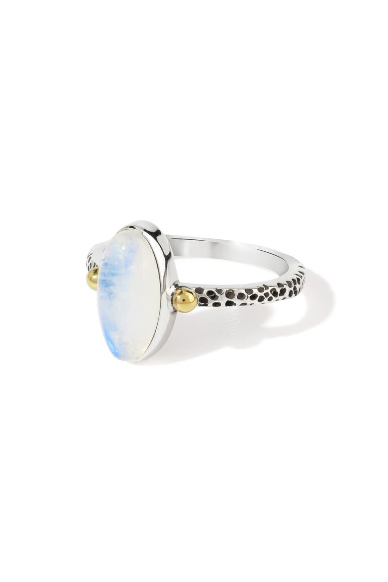 Sterling Silver Oval Ring, Main, color, WHITE