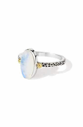 YS GEMS Sterling Silver Oval Ring