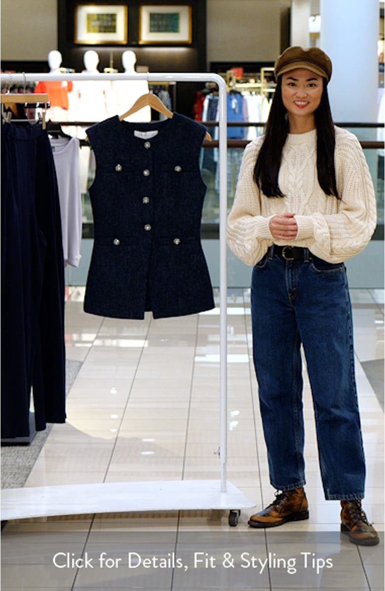 Textured Longline Vest, sales video thumbnail