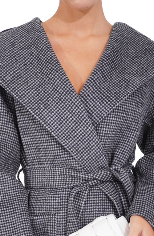 Belle & Bloom Arcadia Oversize Hooded Wool Blend Coat In Gray