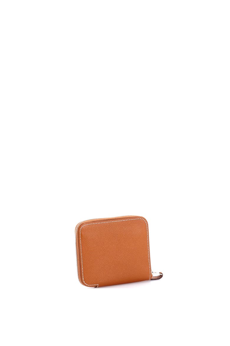 Zipengo Chaine d'Ancre Card Holder Leather Compact, Alternate, color, Gold