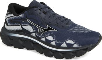 シューズ・サンダルその他 MIZUNO Men's Wave Horizon 7 India Inknimbus Cloud Black J1GC Mizuno Men's Wave Horizon 7 Stability Running Shoe Black