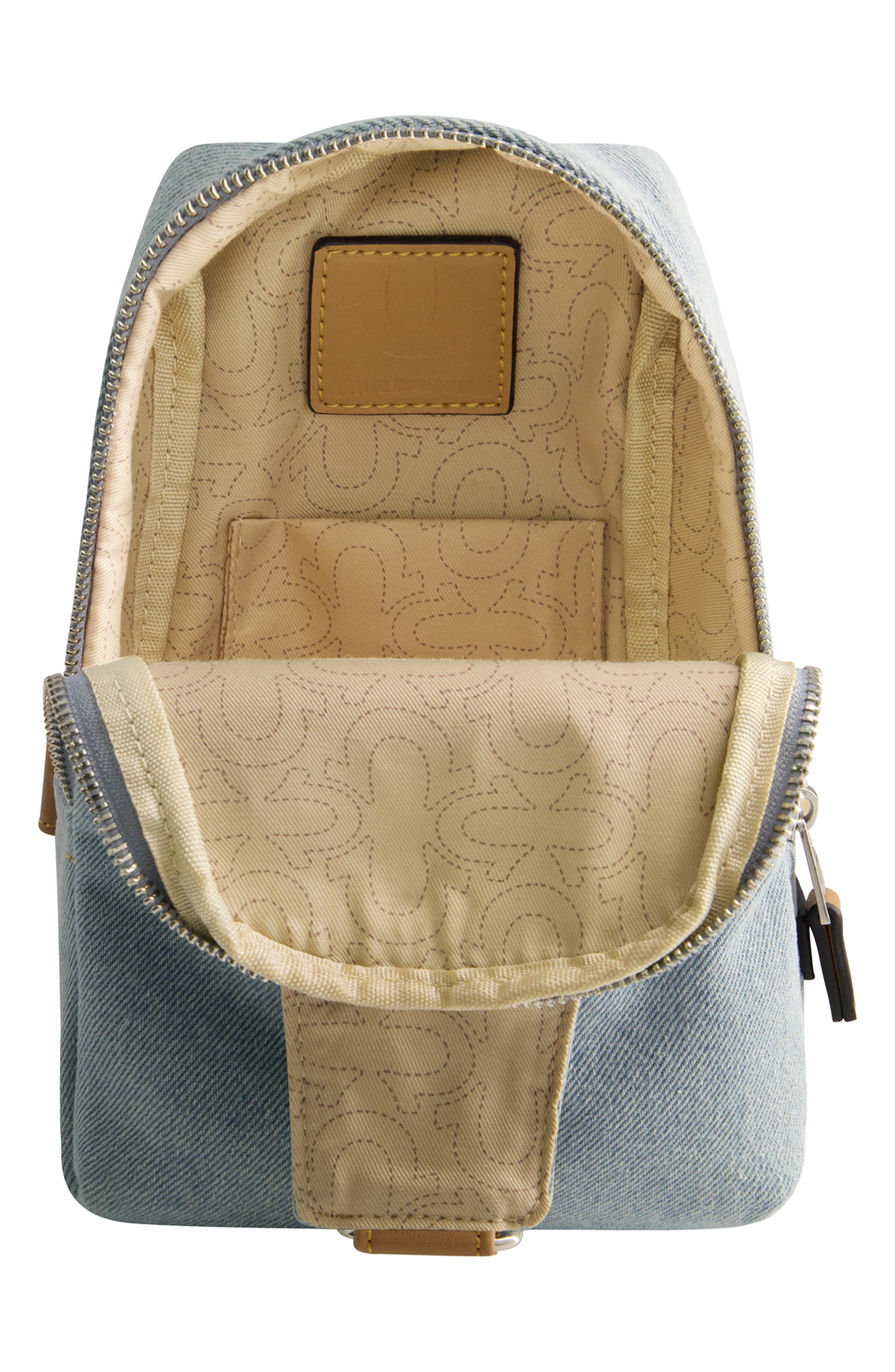 Stitched Horseshoe Sling, Alternate, color, LIGHT BLUE