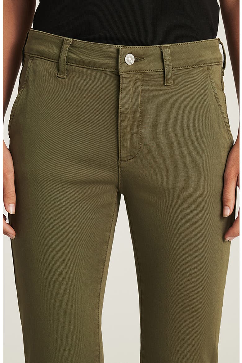 Kathleen Stretch Cotton Chinos, Alternate, color, DARK OLIVE CASUAL TW