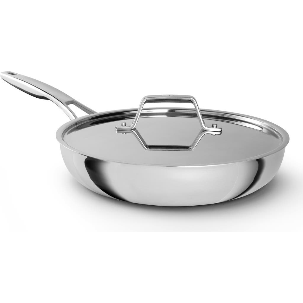 Calphalon Premier Ceramic Nonstick Stainless Steel 10-inch Fry Pan In Silver