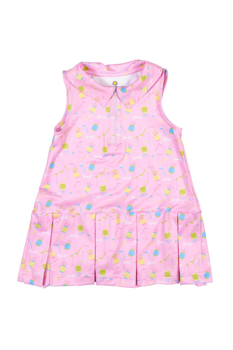 Golf Print Performance Knit Dress, Main, color, Pink/Multi