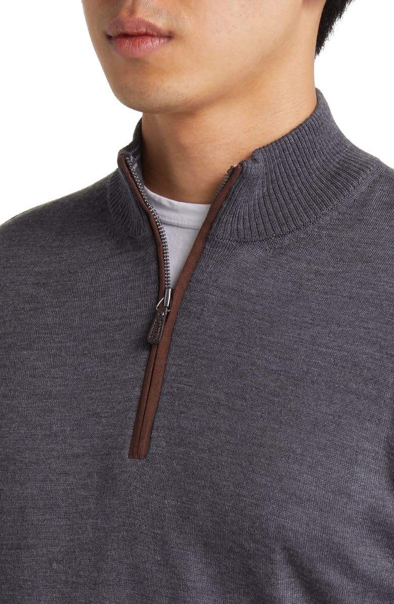 johnnie-O Baron Half Zip Wool Blend Sweater, Alternate, color, 