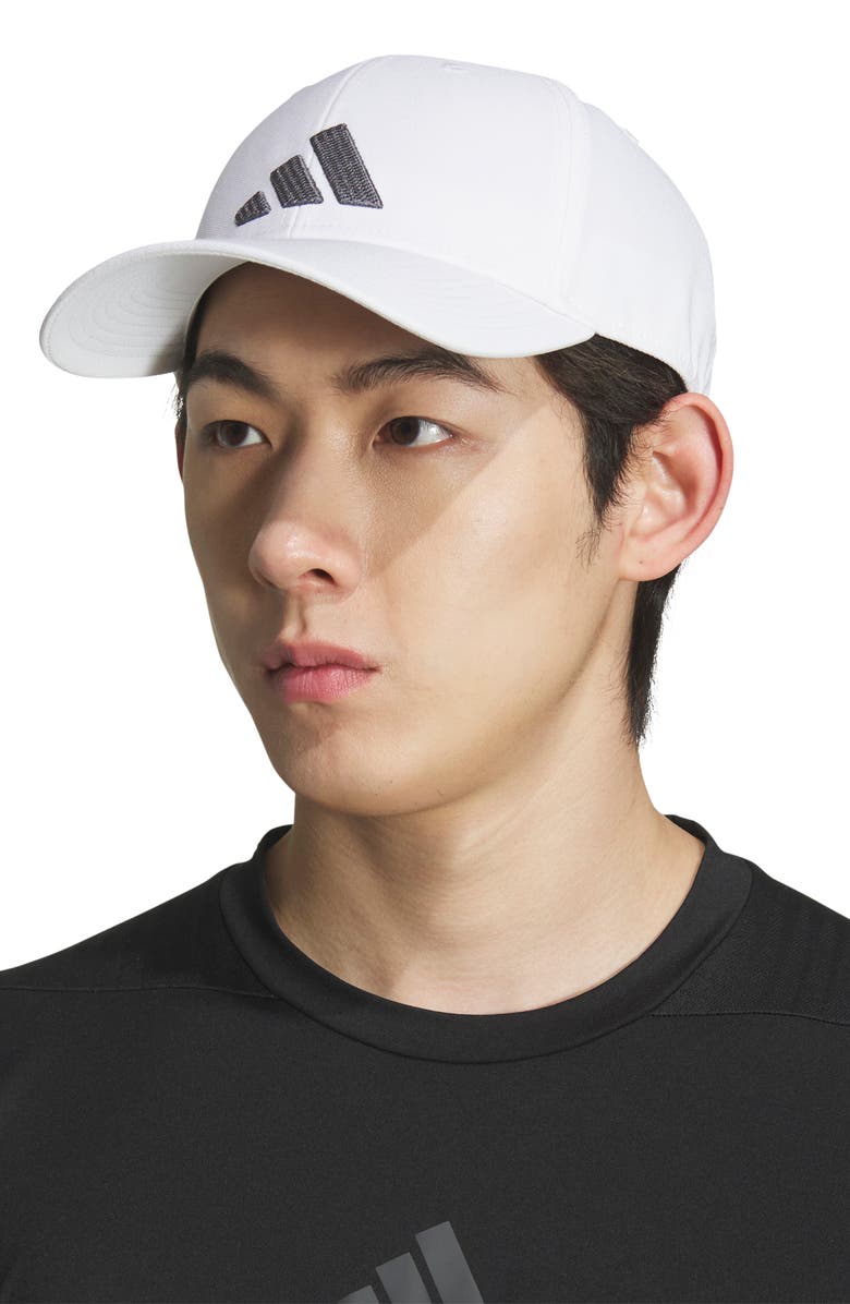 adidas Off Season Stretch Fit Baseball Cap, Alternate, color, White/Onix Grey