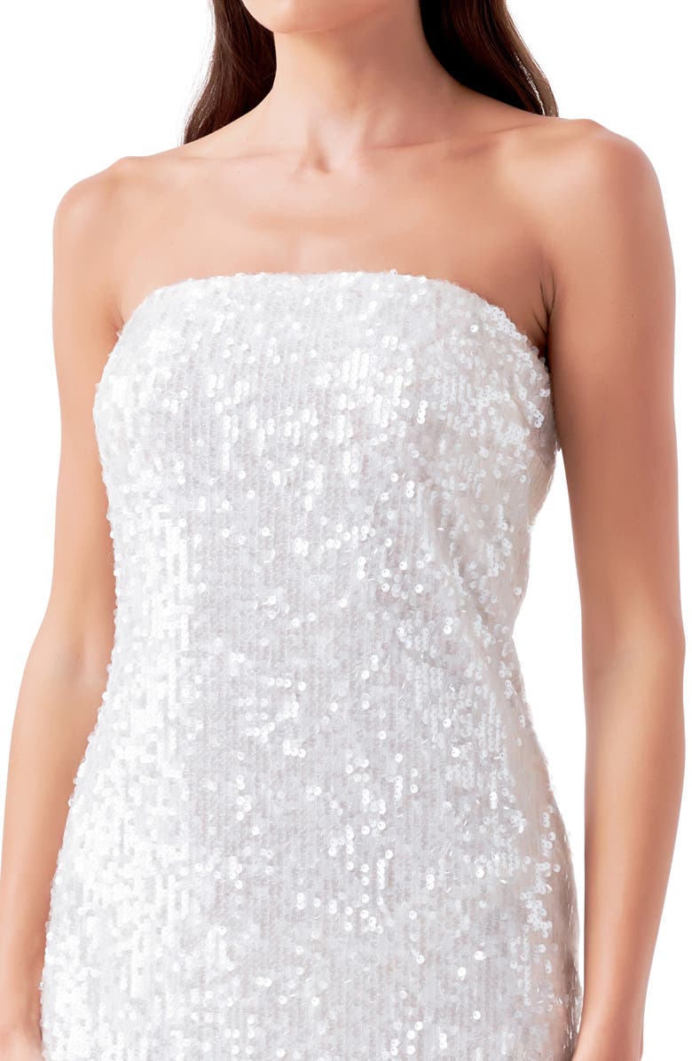 Endless Rose Sequin Strapless Maxi Dress, Alternate, color,