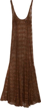 Collina Strada Pamela Sheer Lace Slipdress