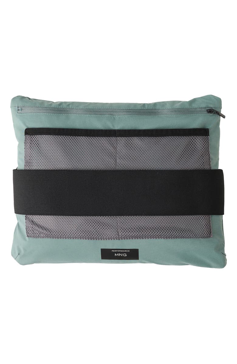 MANGO Packable Water Repellent Jacket, Alternate, color, Dark Green