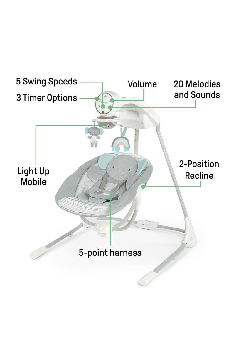 INGENUITY InLighten Soothing Swing, Alternate, color, Grey