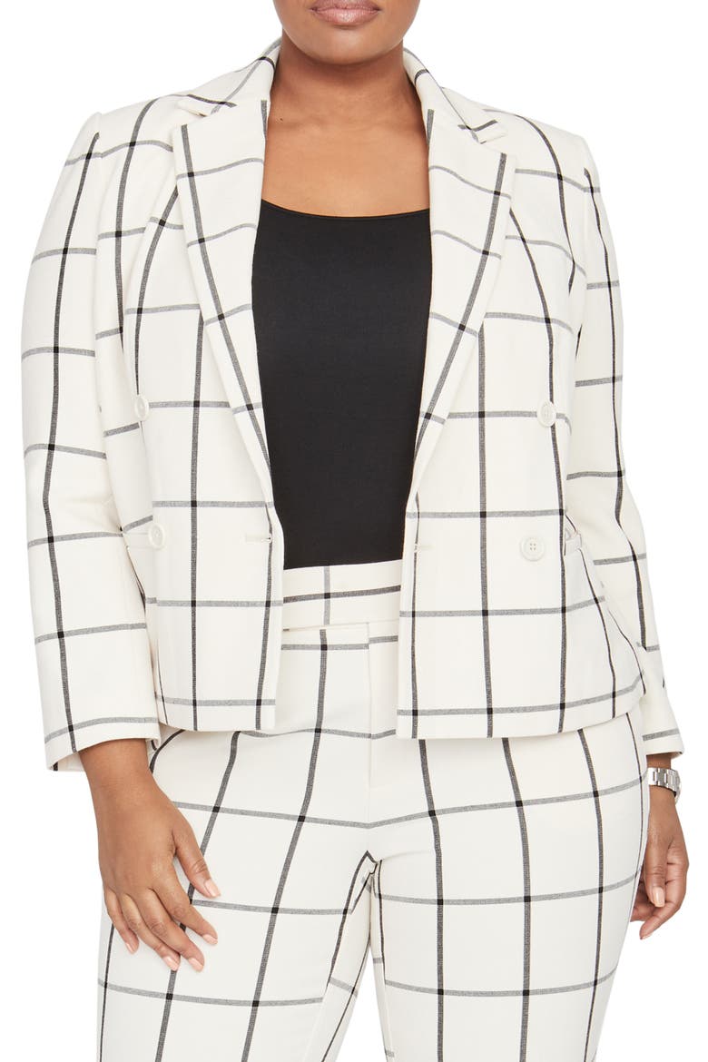 Double Breasted Jacket, Main, color, IVORY COMBO