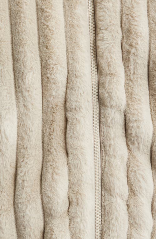 Save The Duck Elina Faux Fur Jacket In Neutral