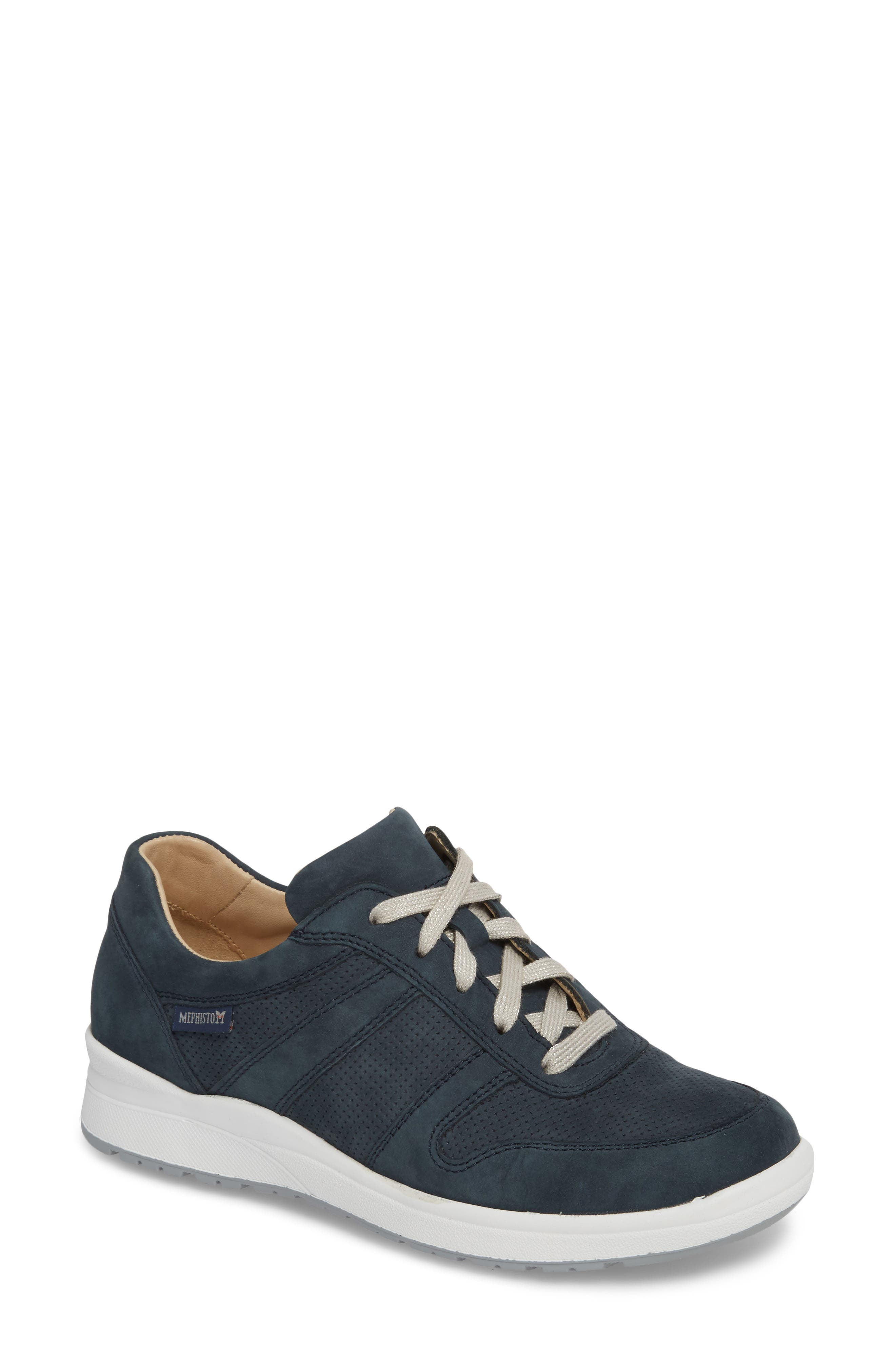 Rebecca Perforated Sneaker, Main, color, NAVY
