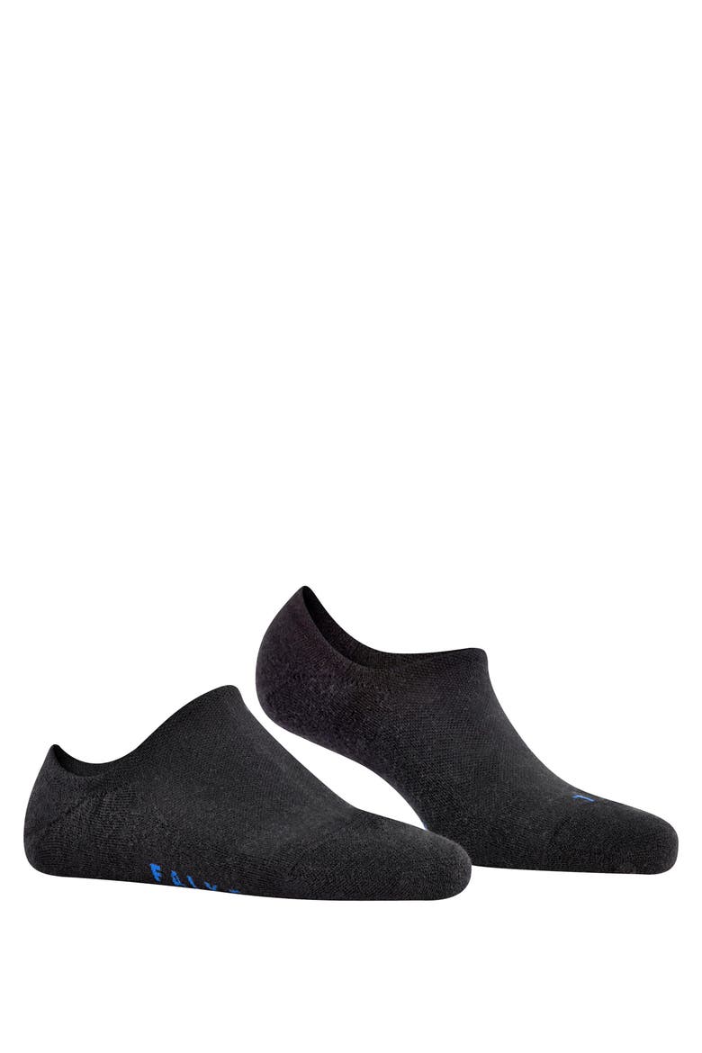 Keep Warm Wool No Show Socks, Alternate, color, Black