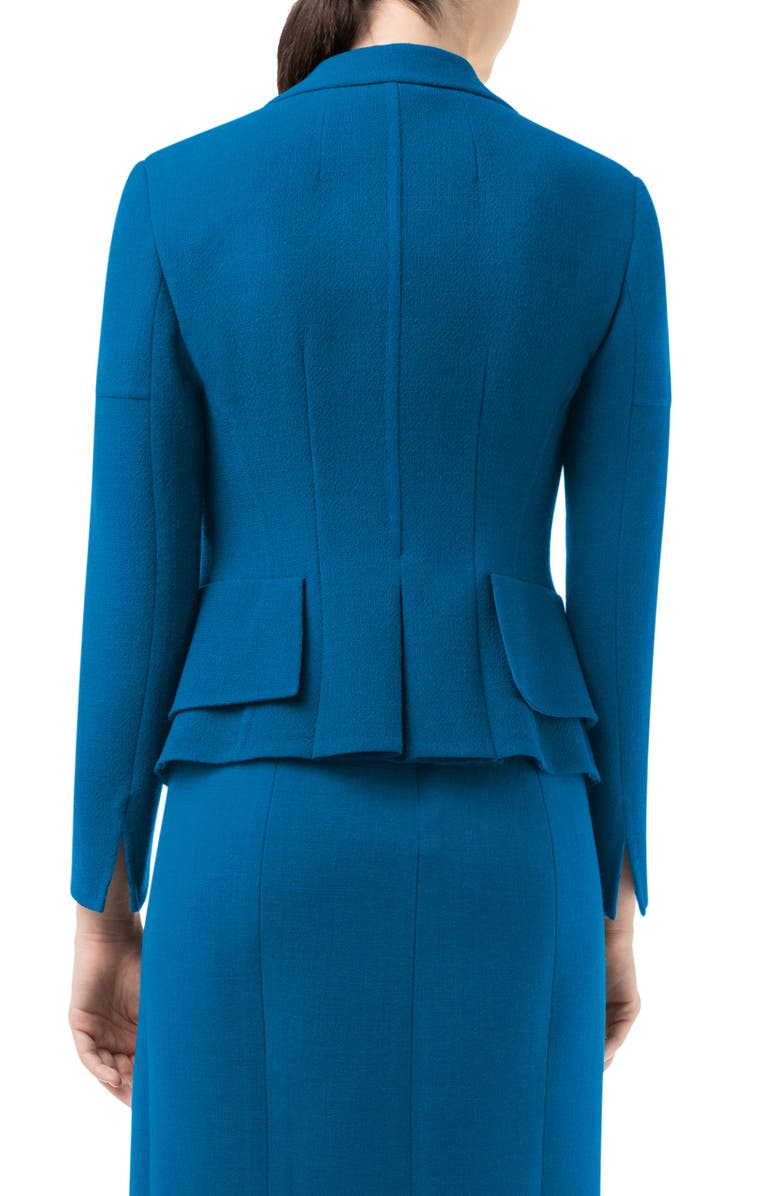 Akris Lausanne Crop Double Face Virgin Wool Jacket, Alternate, color, 