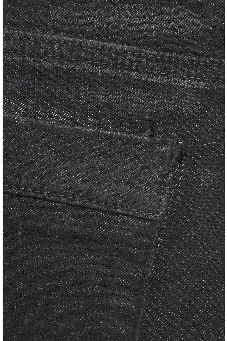Fire Button Front Denim Overalls, Alternate, color, BLACK