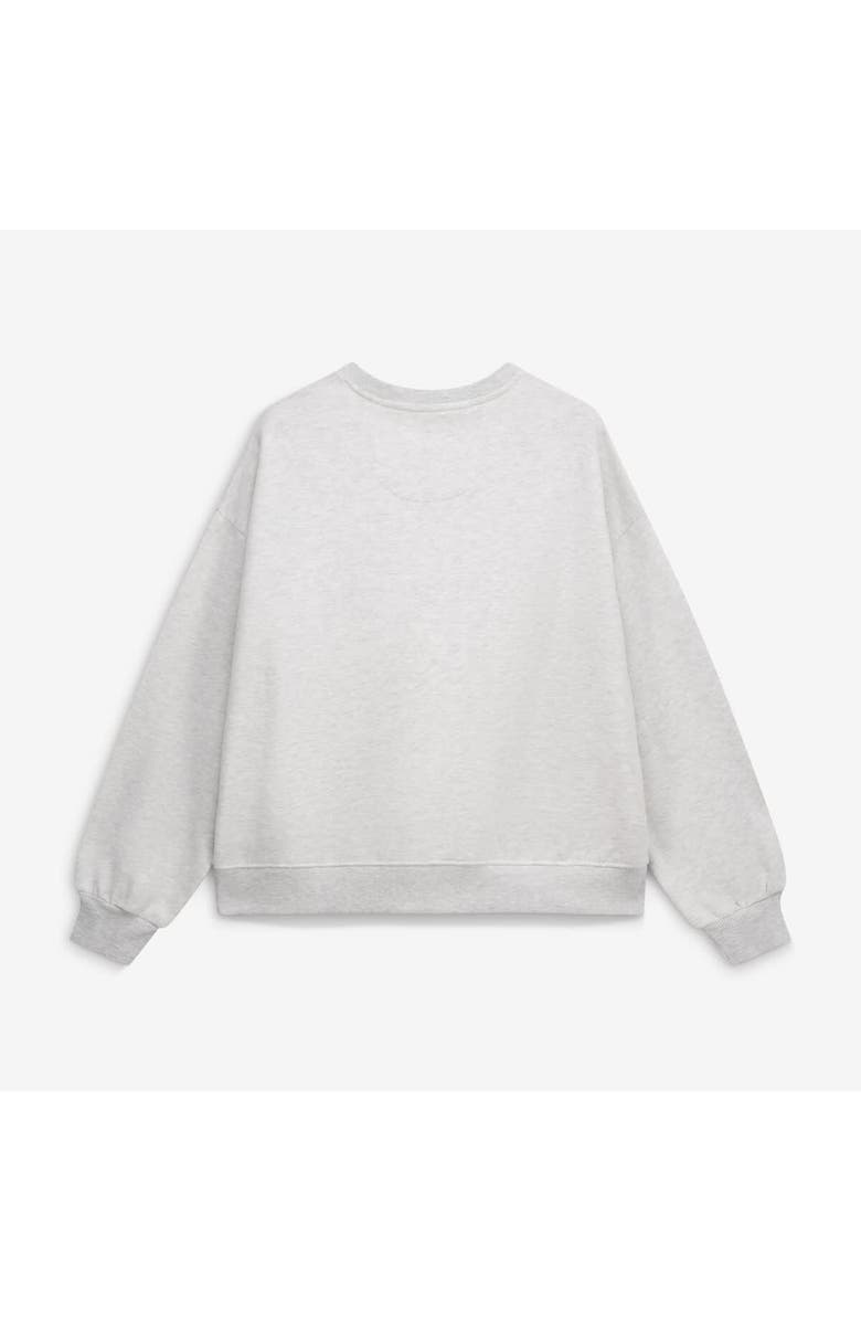 PRESSBOX Women's Pressbox Oatmeal Ohio State Buckeyes Waist Length Oversized Janise Melange Sweatshirt, Alternate, color, Oatmeal
