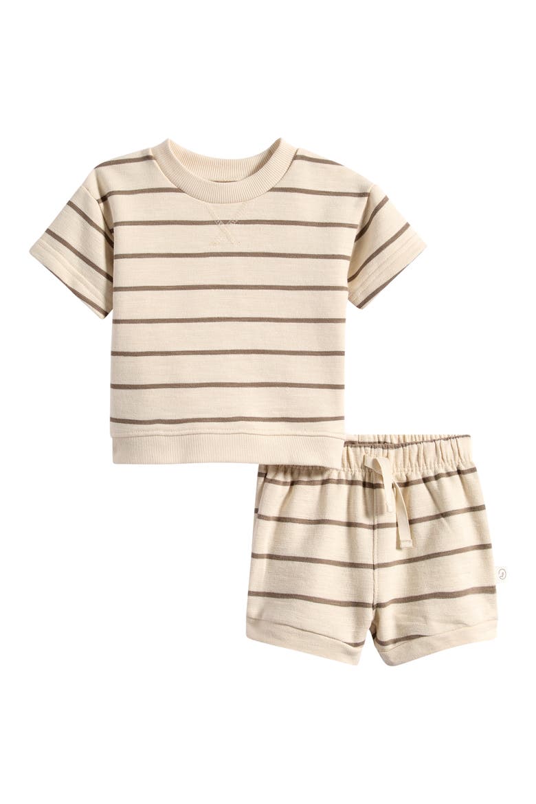 Stripe T-Shirt & Shorts Set, Main, color, STRIPED