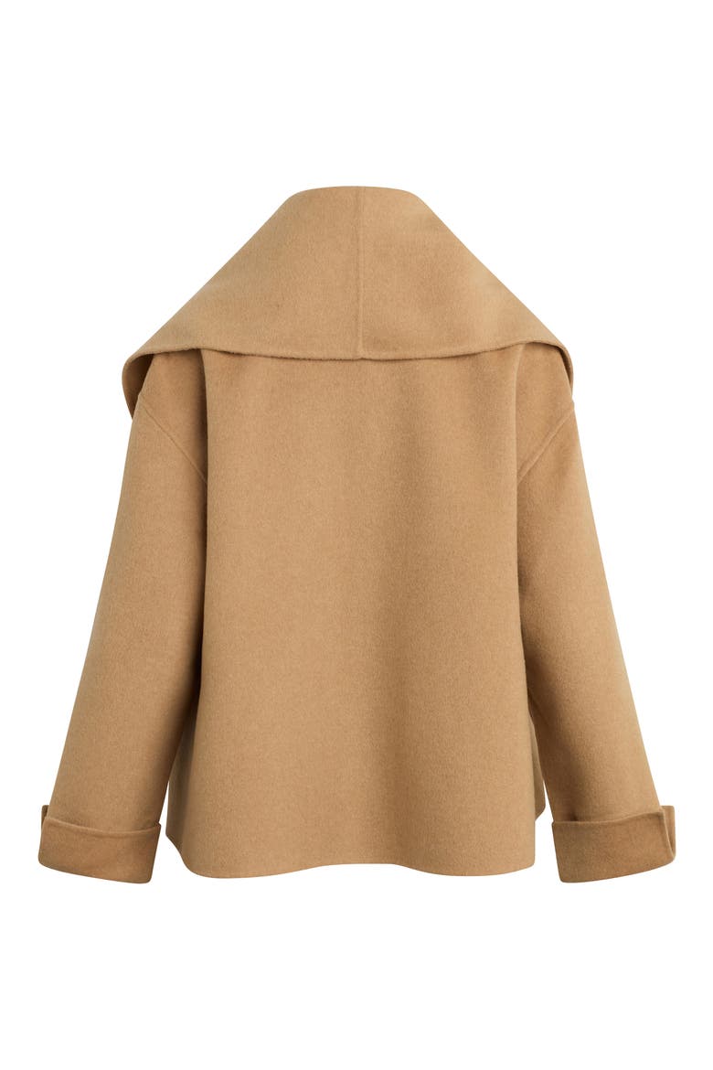 The Jamie Wool Blend Scarf Coat, Alternate, color, CAMEL