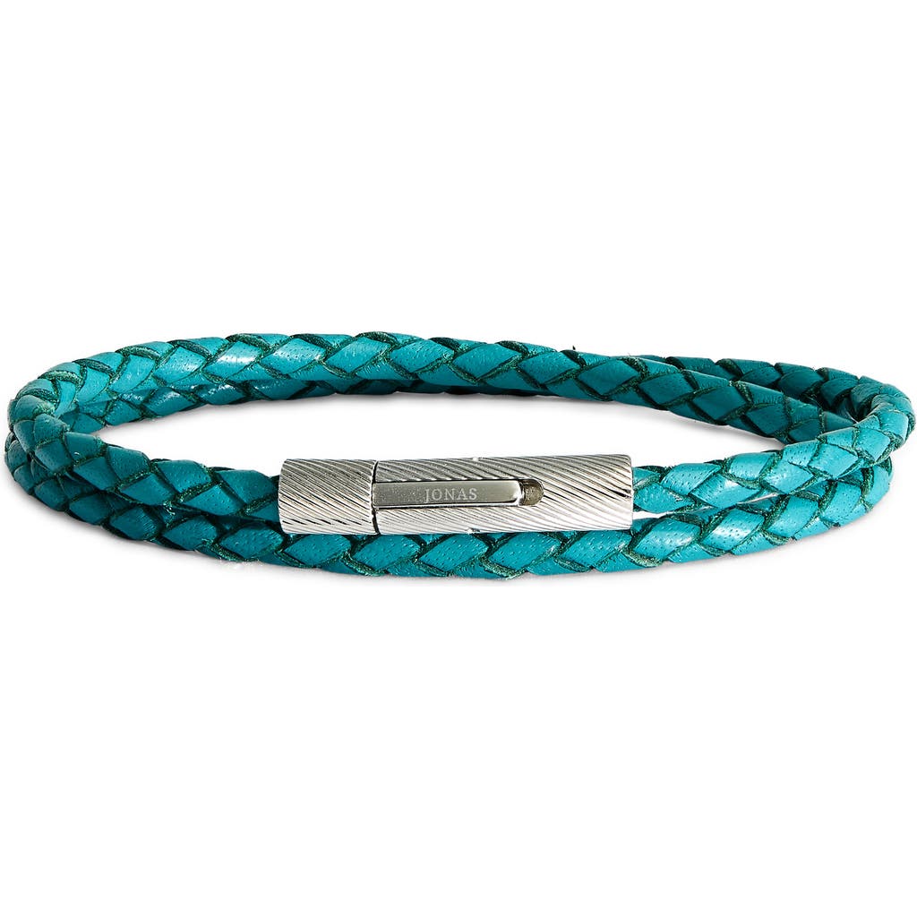 Jonas Studio Braided Leather Wrap Bracelet in Turquoise  product