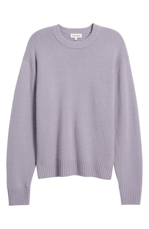 Frame Cashmere Crewneck Sweater In Purple