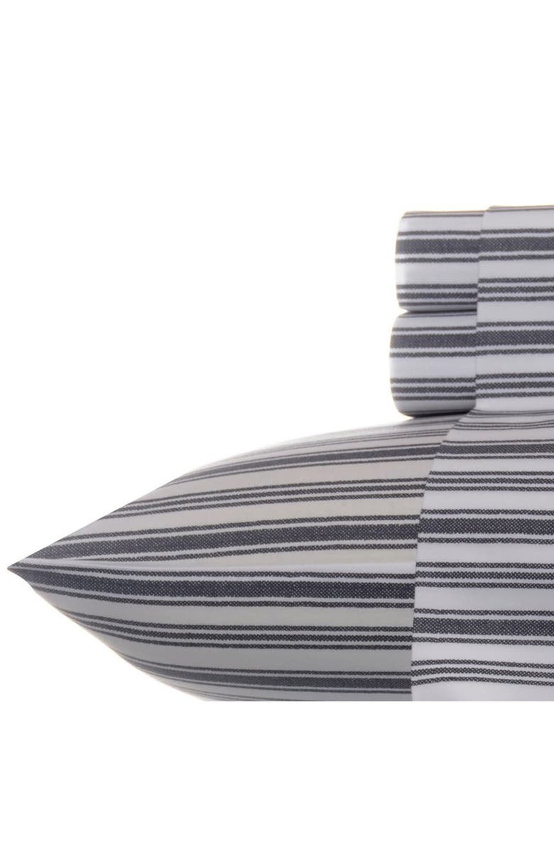 Nautica Coleridge Stripe Full Sheet Set, Main, color, Charcoal