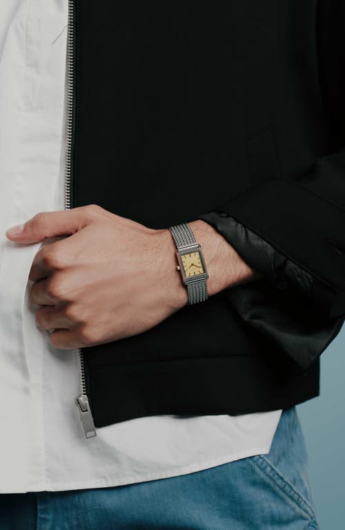 Breda Virgil Tethered Mesh Strap Watch, 20mm